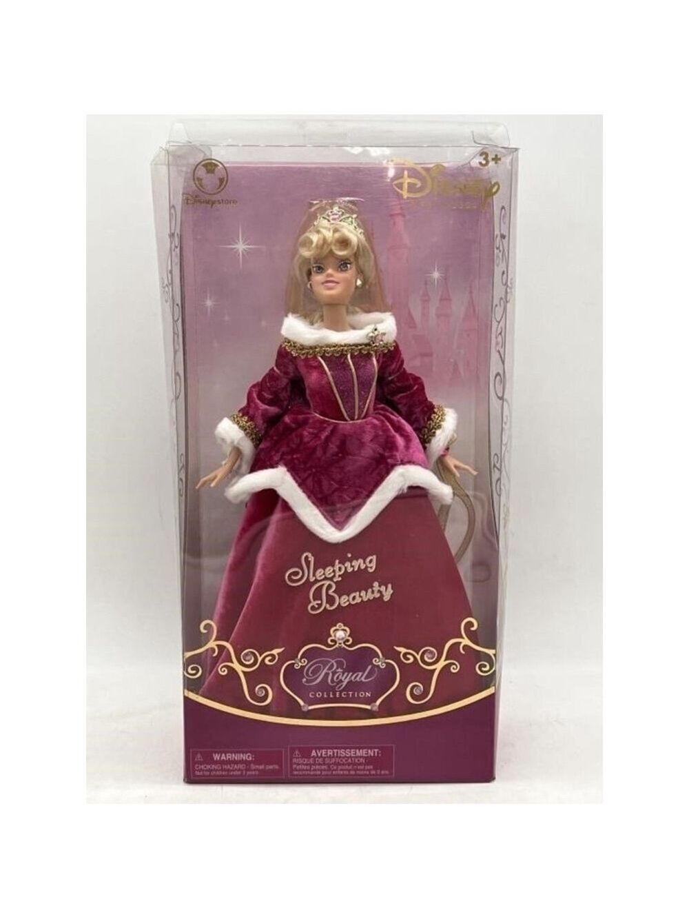 Disney Princess Sleeping Beauty Doll, Royal Collection, Pink, Gold